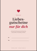 Liebesgutscheine zum Ausdrucken – Deckblatt und Gutscheine